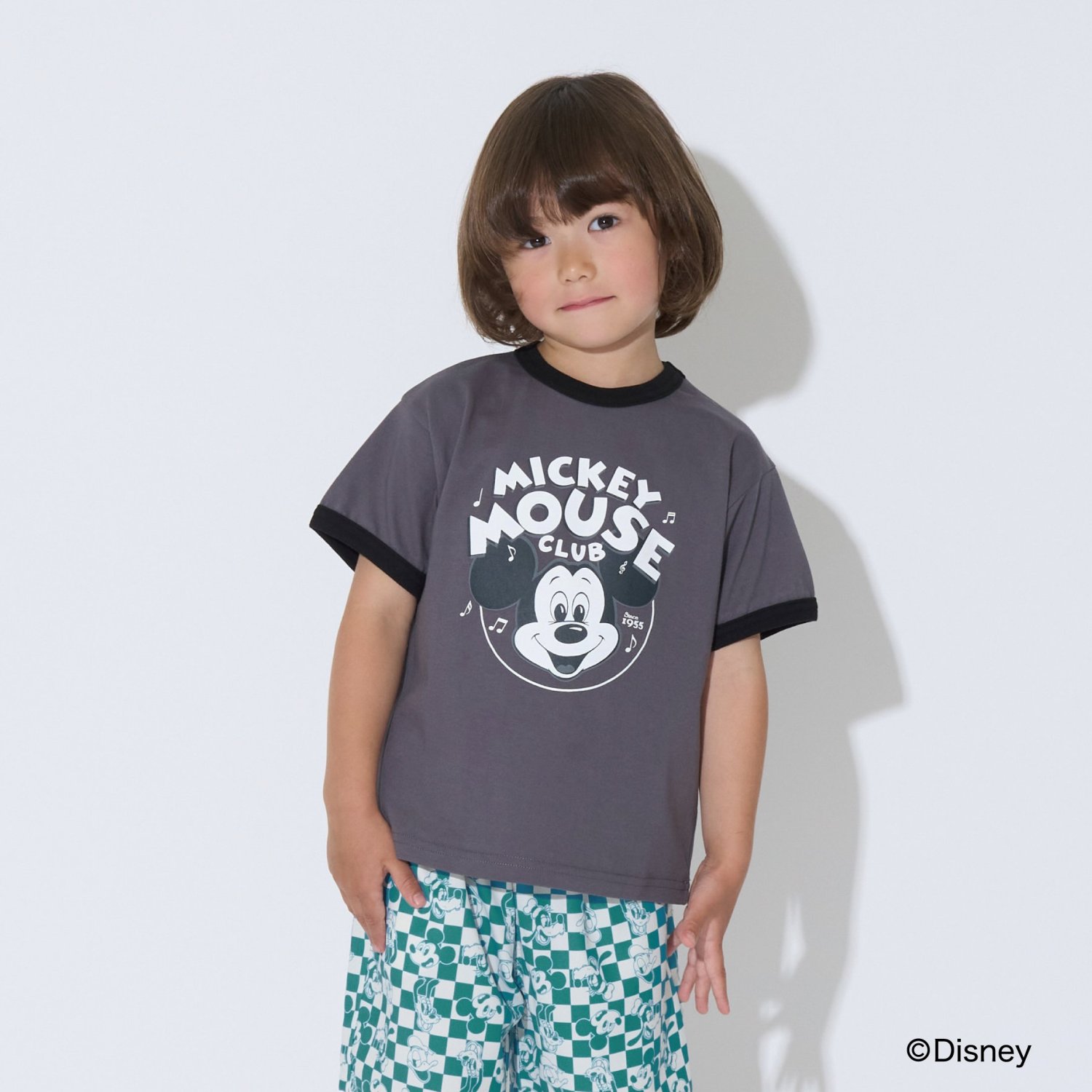 【Disney】【カイテキ天竺】アソートプリントリンガーTシャツ