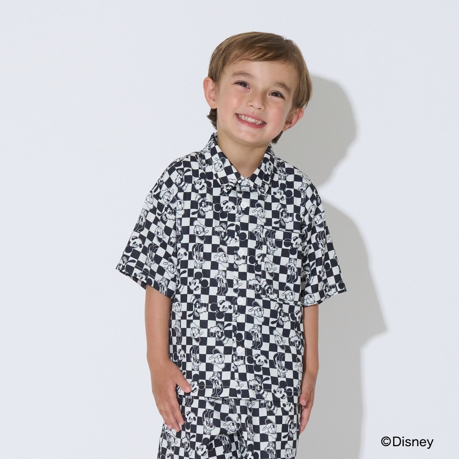 【Disney】【セットアップ可】総柄シャツ