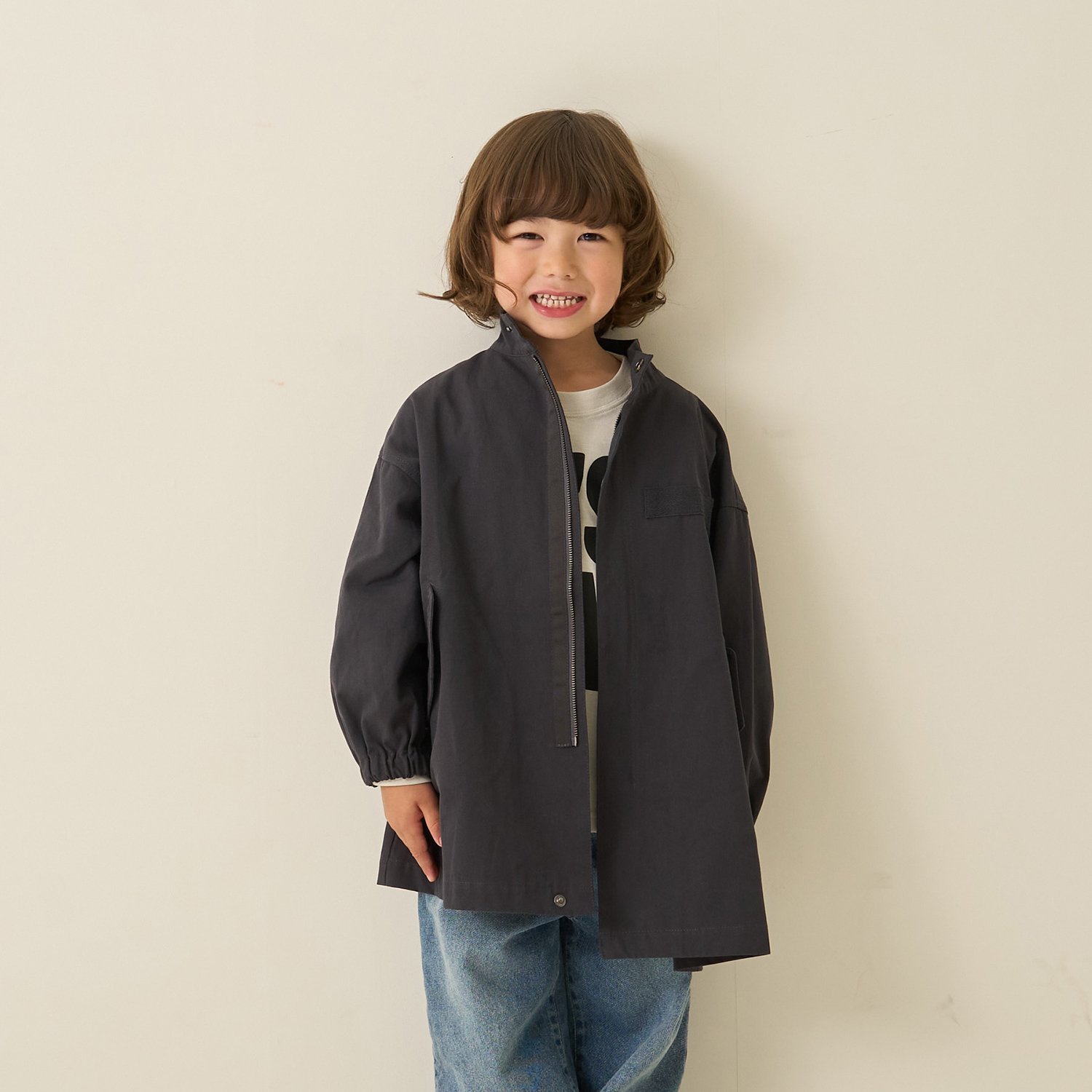 【組み合わせ自由シリーズ】ミドル丈モッズコート