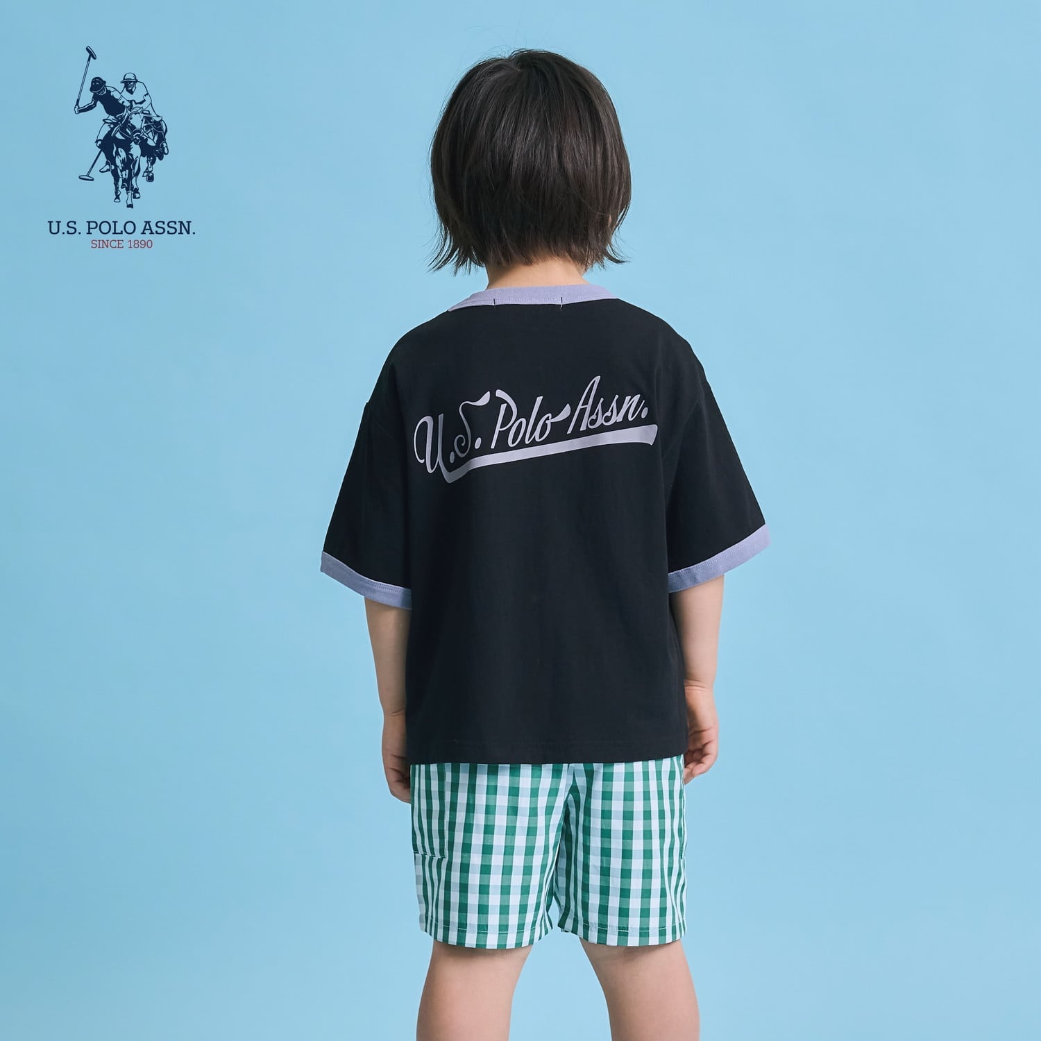 【U.S. POLO ASSN.】ワイドシルエットリンガーTシャツ