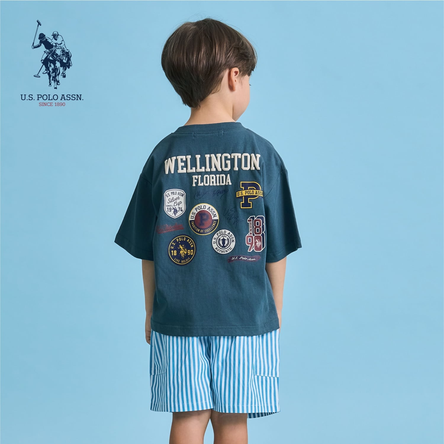 【U.S. POLO ASSN.】ワイドシルエットプリントTシャツ