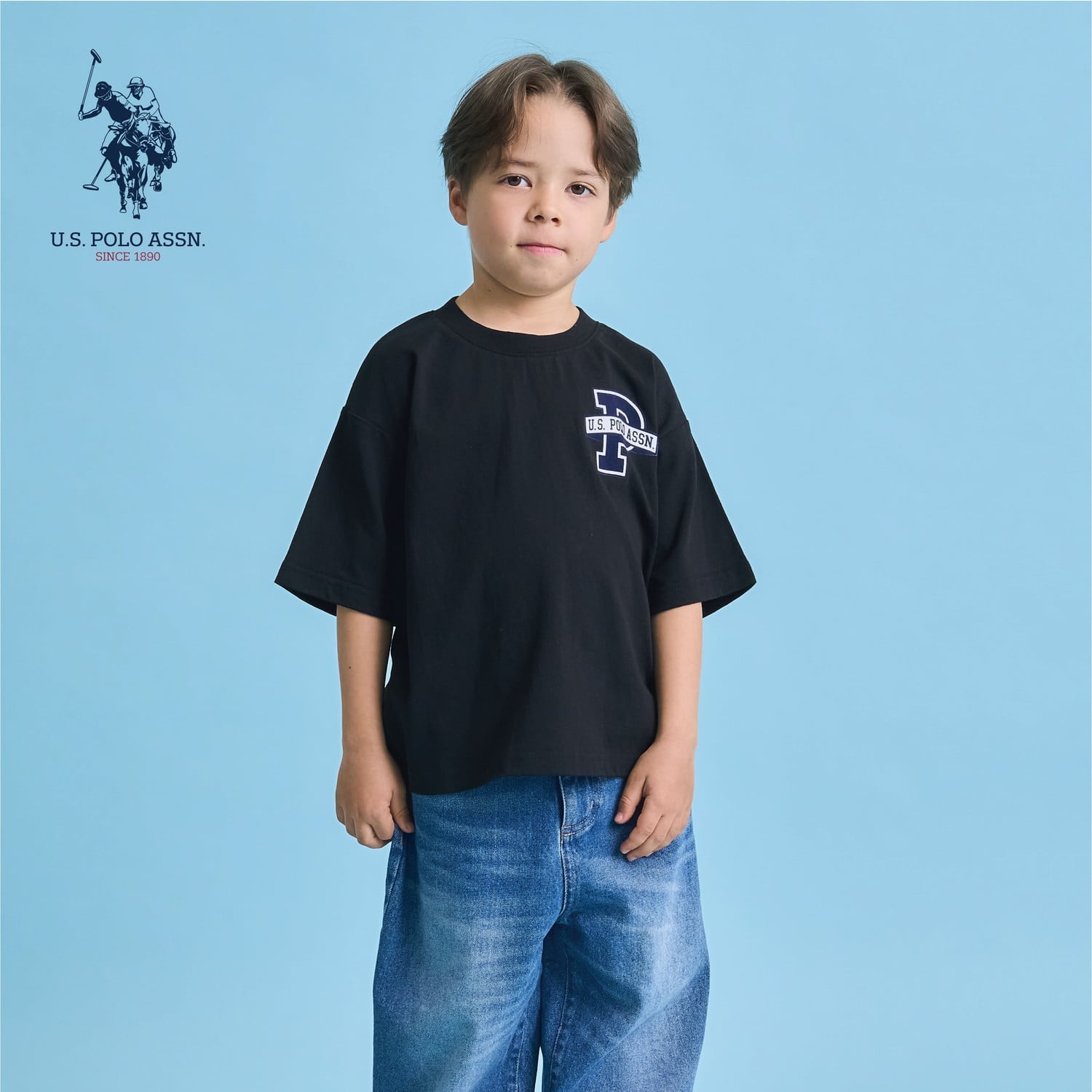 【U.S. POLO ASSN.】ワイドシルエットプリントTシャツ