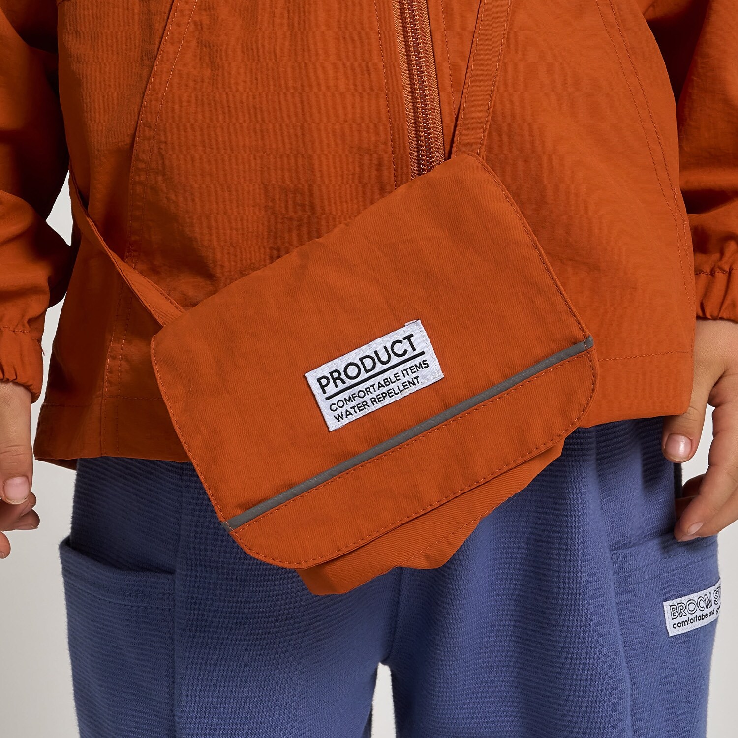 【スクール対応】【撥水・防汚・耐久・UV】移動ポケット(反射シート付き)