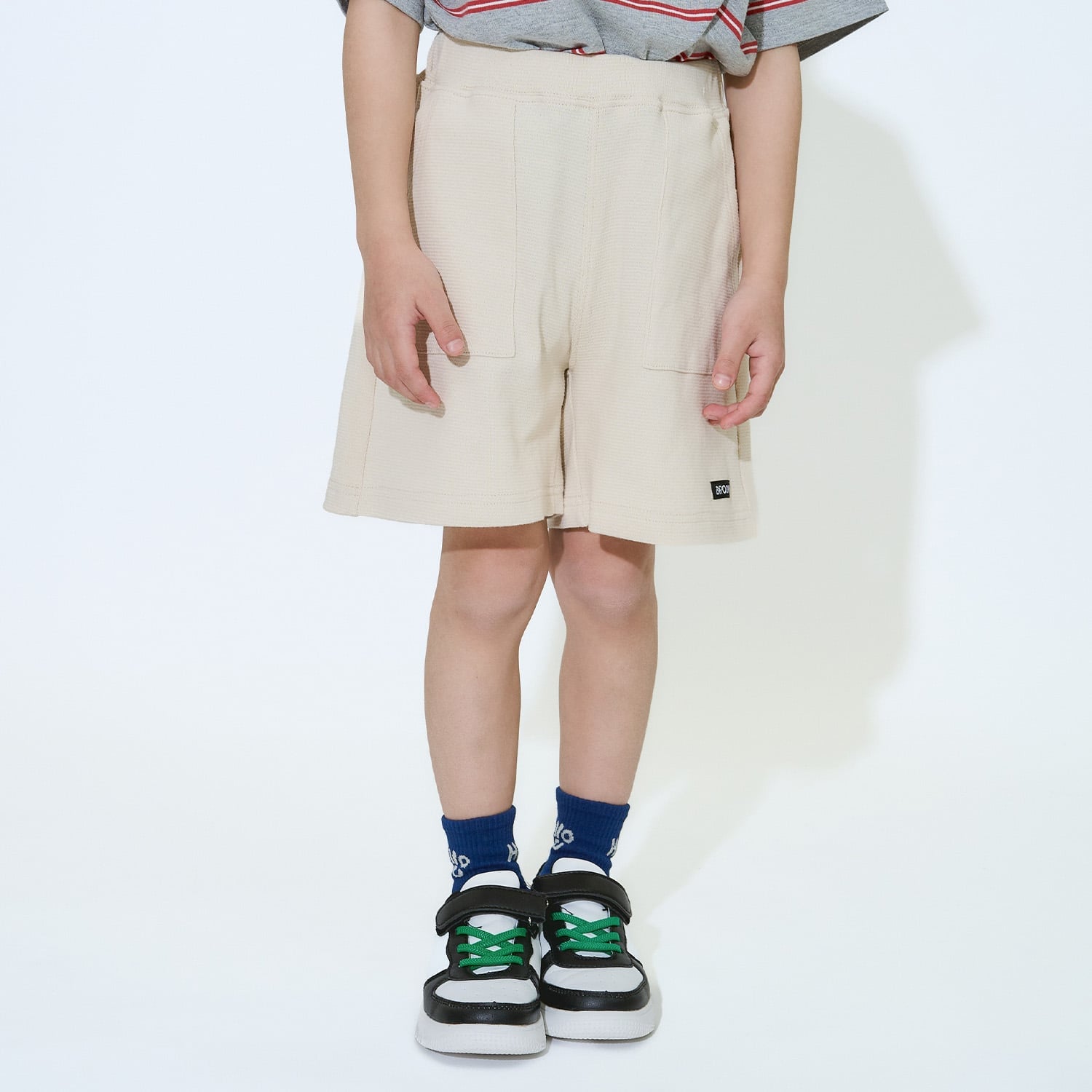 【ともパン】【防汚・UV・接触冷感】ベイカーポケット４分丈パンツ