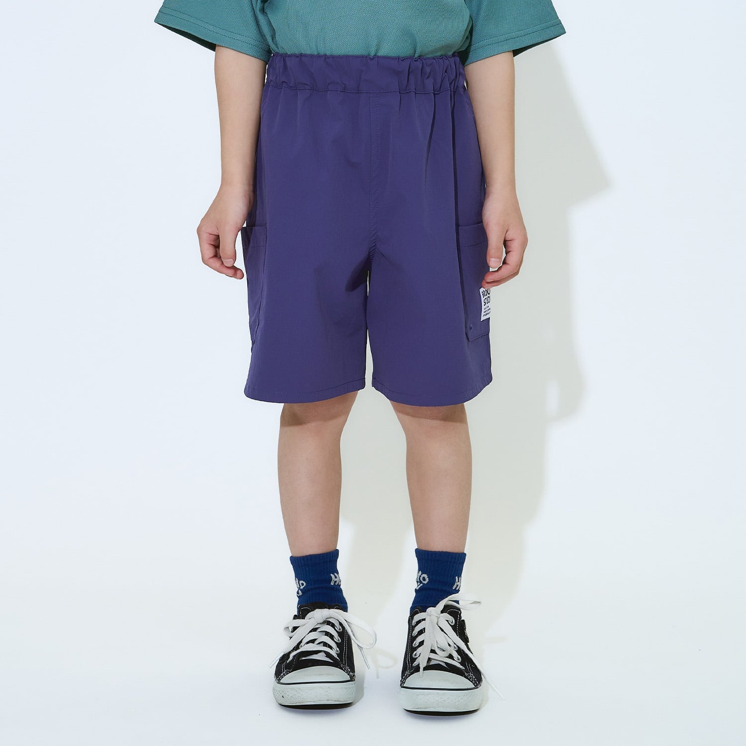 【ともパン】【防汚・UV・接触冷感】ベイカーポケット４分丈パンツ