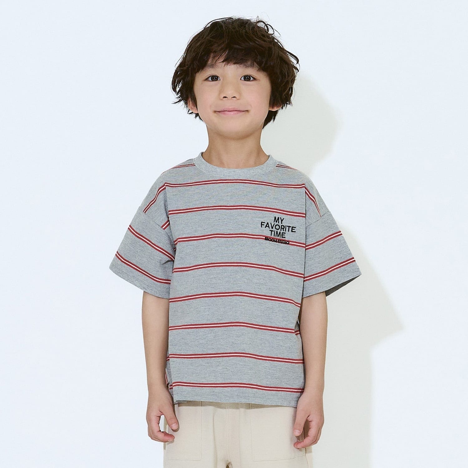 先染ボーダービッグシルエットTシャツ