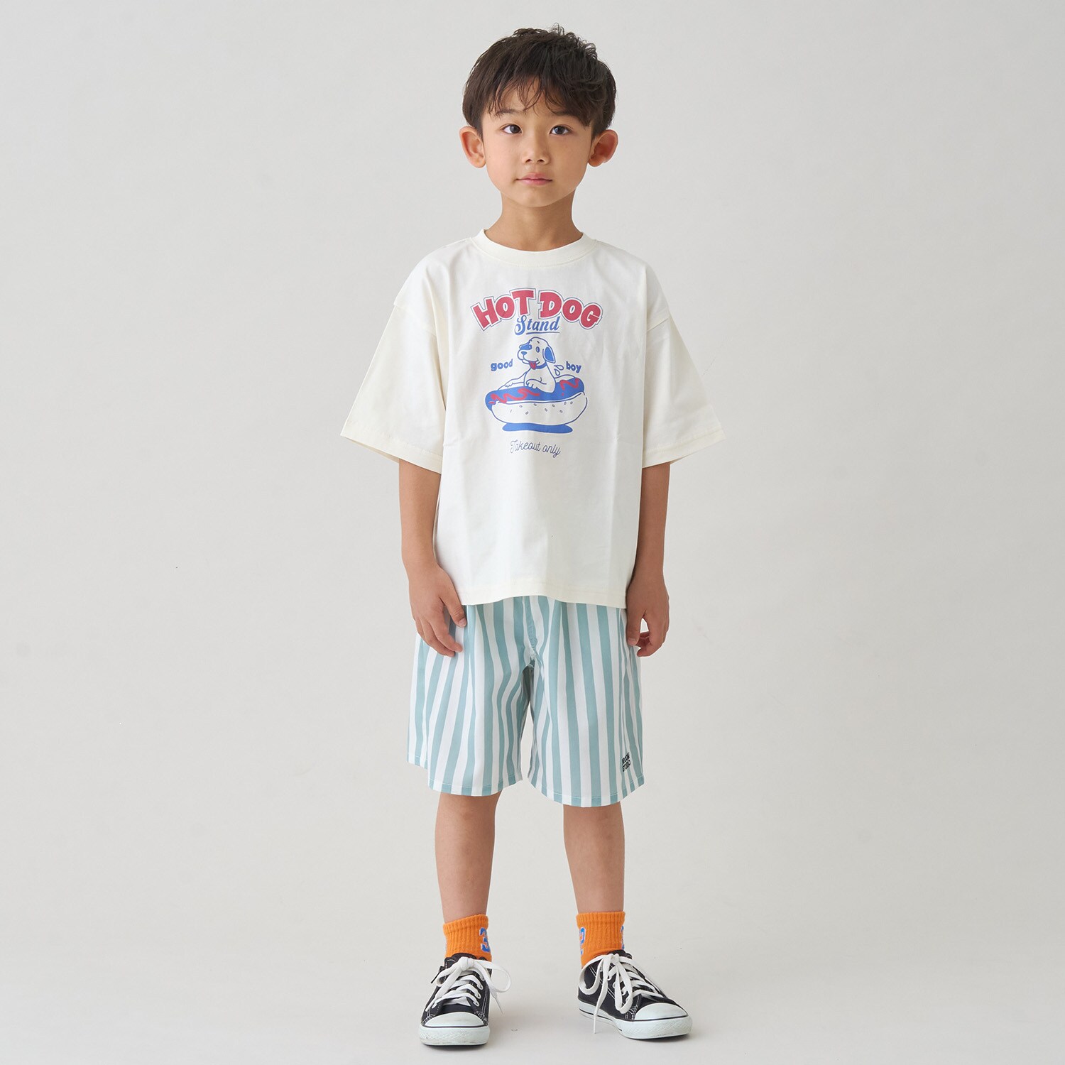【接触冷感】総柄ハーフパンツ
