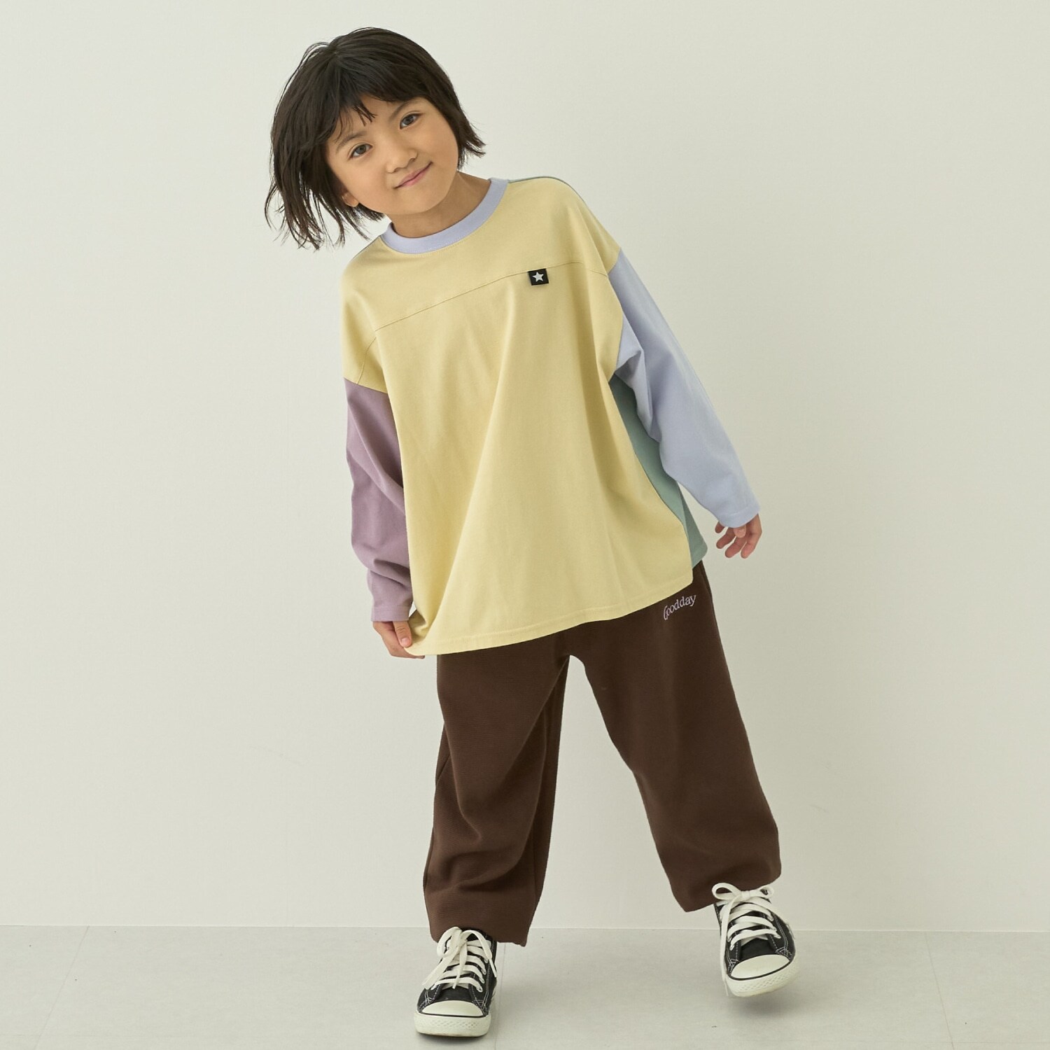 【スクール対応】名札がつけられる長袖Tシャツ