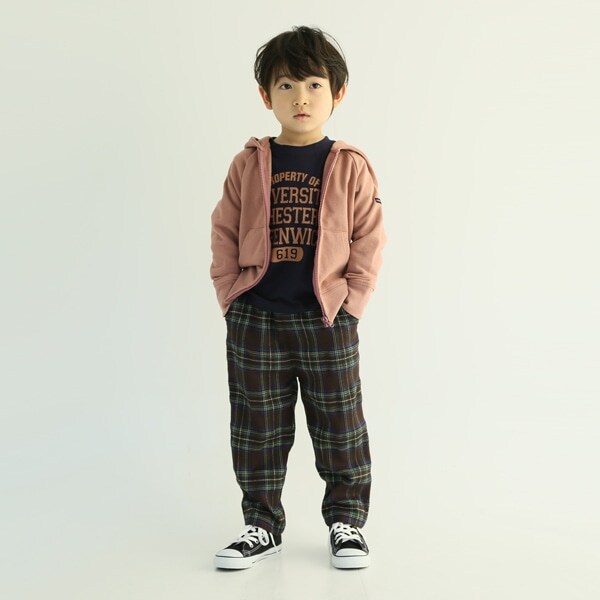 【WEB限定】シンプル裏毛フルジップパーカー