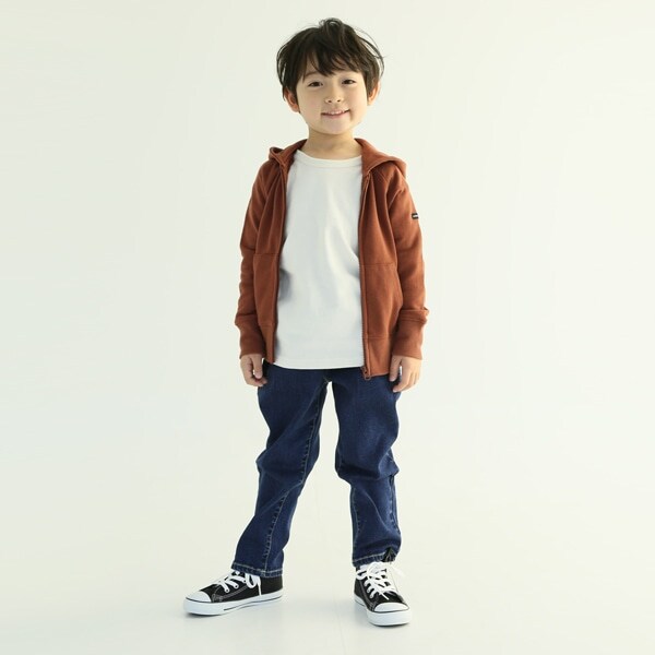 【WEB限定】シンプル裏毛フルジップパーカー