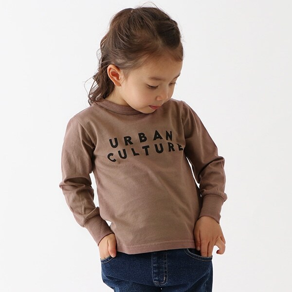 アソートロゴプリント長袖Tシャツ【PTPR】