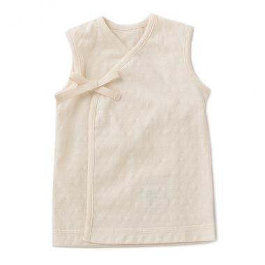 オーガニックコットン エリゼ袖なし短肌着【日本製】