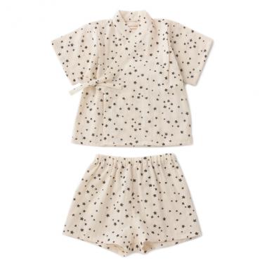 オーガニックコットン ダブルガーゼ甚平スーツ【日本製】