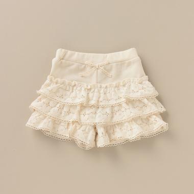 オーガニックコットン 裏毛 アイリッシュレースパンツ【日本製】