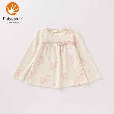 オーガニックコットン ポリジン リトルフラワーTシャツ【日本製】