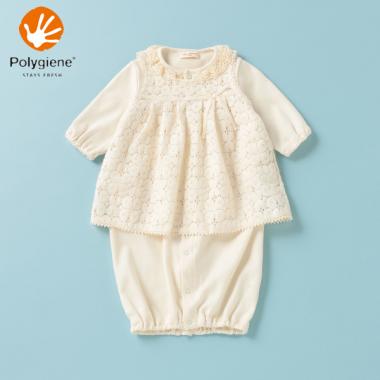 オーガニックコットン ポリジン アイリッシュエプロン付兼用ドレス【日本製】