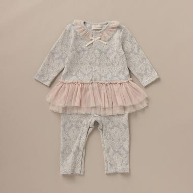 オーガニックコットン オーナメント接結カバーオール【日本製】