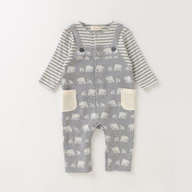 オーガニックコットン ジャカードカバーオール【日本製】