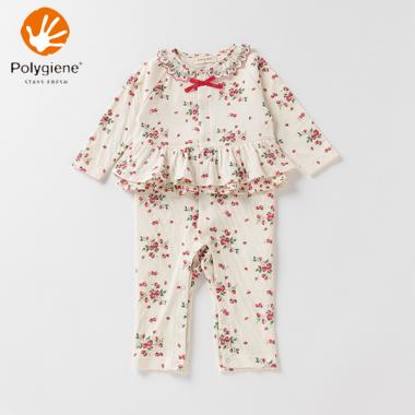 オーガニックコットン ポリジン 野イチゴカバーオール【日本製】