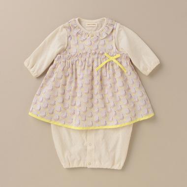 オーガニックコットン ピーコックエプロン付兼用ドレス【日本製】