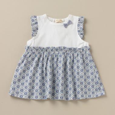 ロイヤルローズ袖フリルチュニック【日本製】