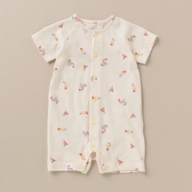 サーカス柄プリントボディスーツ【日本製】