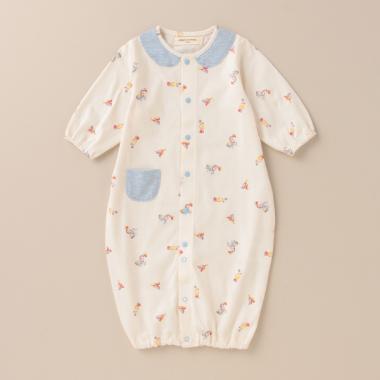 サーカス柄プリント兼用ドレス【日本製】