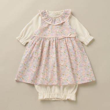 ミシェルエプロンつき兼用ドレス 【日本製】