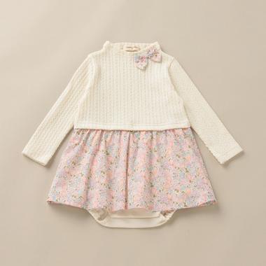 ミシェル長袖ロンパース 【日本製】