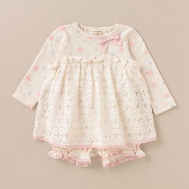 オーガニックガーデンフラワーワンピーススーツ【日本製】