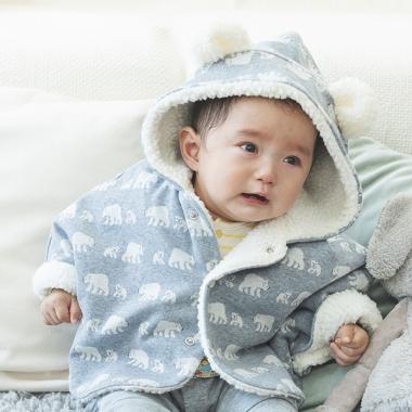 オーガニックジャガードマント【日本製】