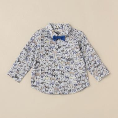 ベストインショー蝶ネクタイつきシャツ【日本製】