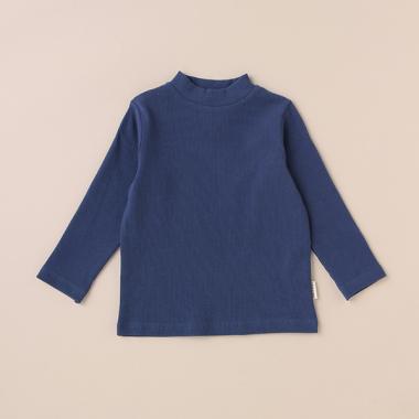 オーガニックハイネック長袖Tシャツ