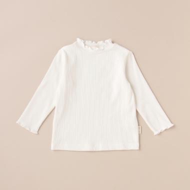 オーガニックハイネックメロー長袖Tシャツ