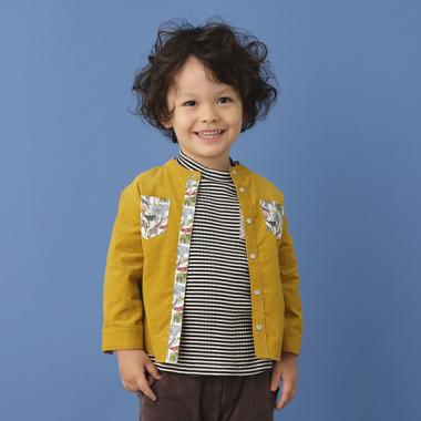 シャツコールリバティファブリックポケットシャツ【日本製】