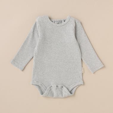 オーガニックミジンボーダーボディースーツ