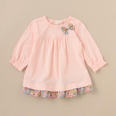 7分袖リボンTシャツ