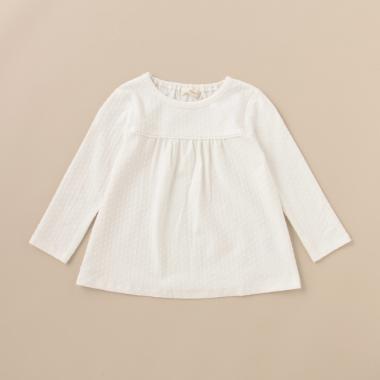 ドットジャカード長袖Tシャツ