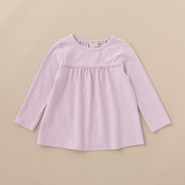 ドットジャカード長袖Tシャツ