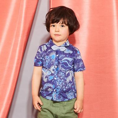 ルイズスペースウォーク蝶タイつき半袖シャツ【日本製】