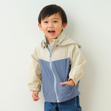 色切替マウンテンパーカ