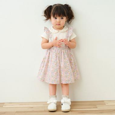 リバティファブリックドッキングワンピース【日本製】