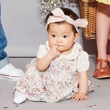 フェルダエプロンつきショートオール【日本製】