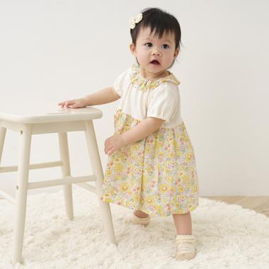 リバティファブリックブルマーつきワンピーススーツ【日本製】