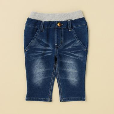 ニットデニム7分丈パンツ