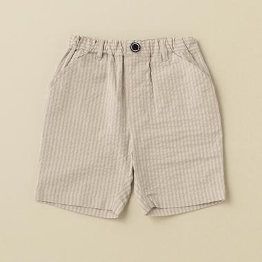 シアサッカー5分丈パンツ