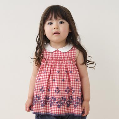 野イチゴレースチュニック【日本製】