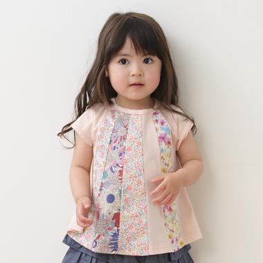 リバティファブリックパッチワークチュニック【日本製】