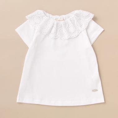 衿レースTシャツ