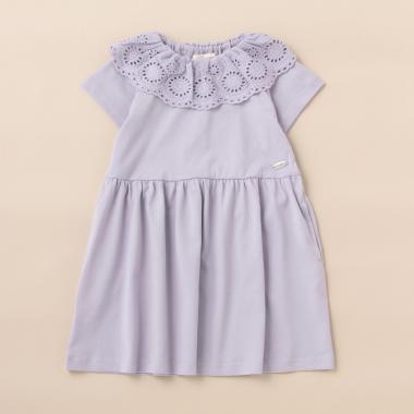 衿レースカットワンピース